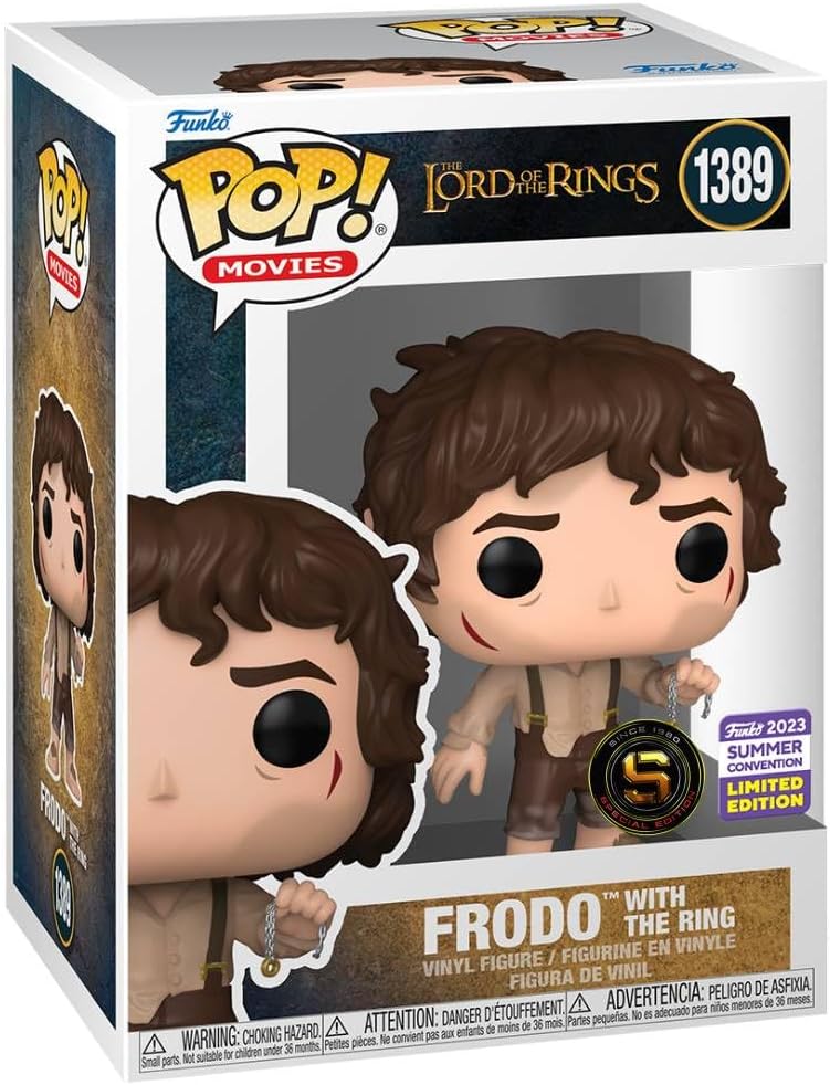Funko Pop! Movies: Lord of The Rings - Frodo with Ring (SDCC'23), Collectable Vinyl Figure - 71739