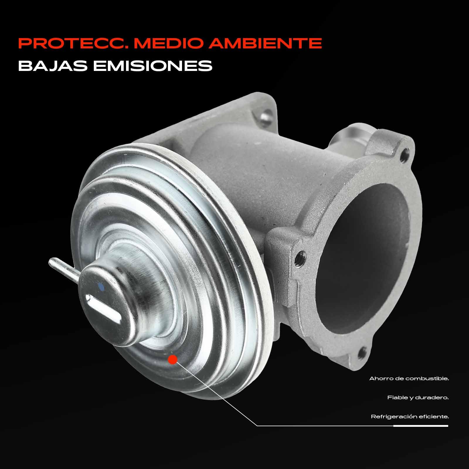 Frankberg Válvula EGR enfriador recirculación de gases de escape | Compatible con: X5 E53, Serie 7 E65 E66 E67, X5 E70, Serie 3 Coupé E92, Serie 3 Touring E91, Serie 3 E90