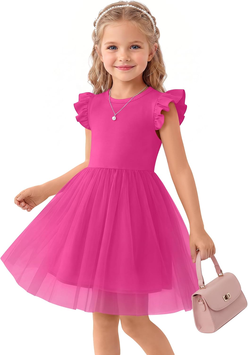 Toddler Girls Tulle Sleeveless Dress