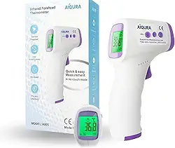 Termômetro Digital Infravermelho Sem Contato 3 em 1 – Alta Precisão, Para Testa, Corpo, Líquidos e Alimentos, Visor LCD e Alarme de Febre