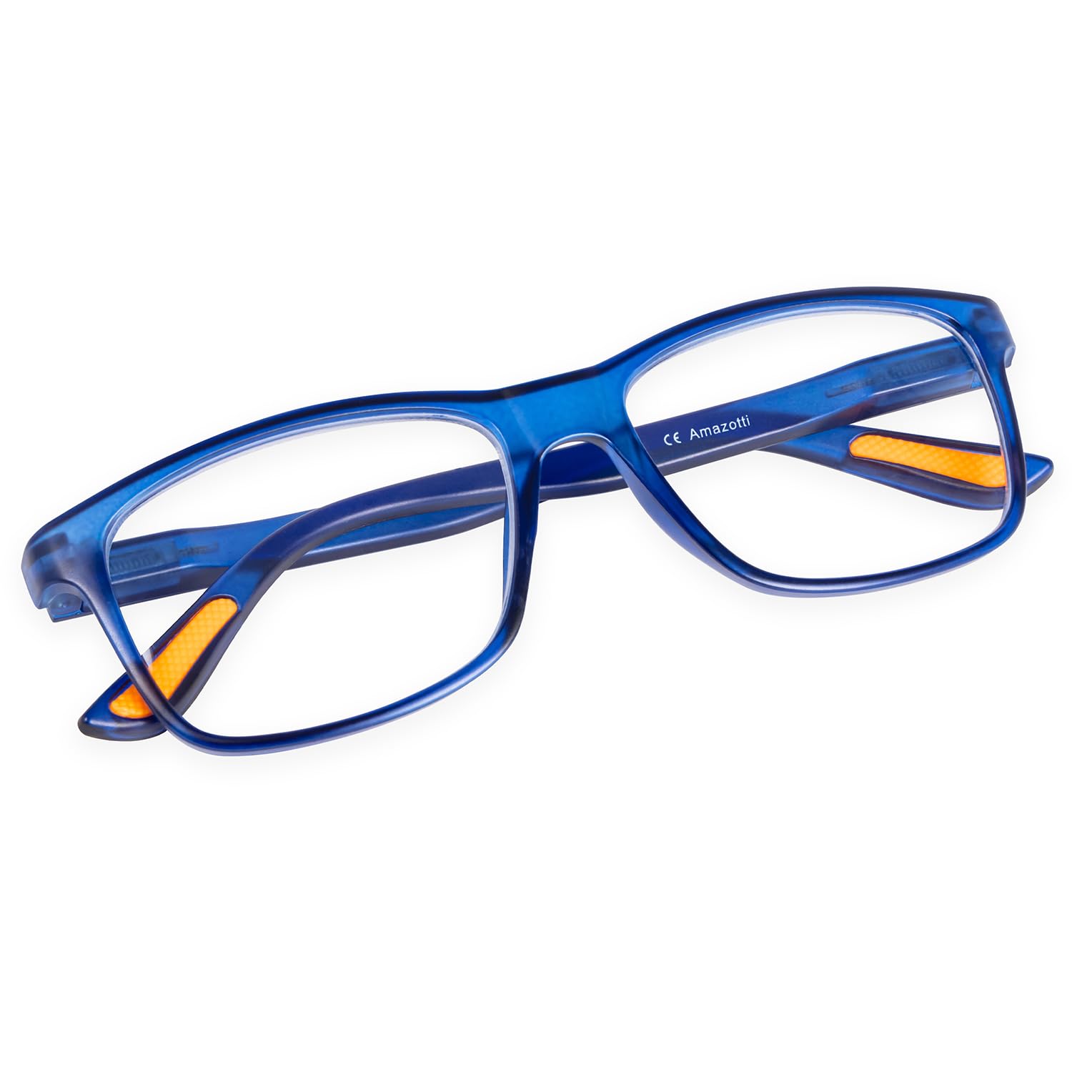 Brille mit Sehstärke - Lesebrille Damen und Herren, Lesebrillen mit Anti-Rutsch-Pads, Inkl. Etui und Optiktuch, Leichtes flexibles Design
