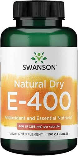 Vitamina E 400 iu (180,2 mg de Swanson Natural Seco) 100 caps