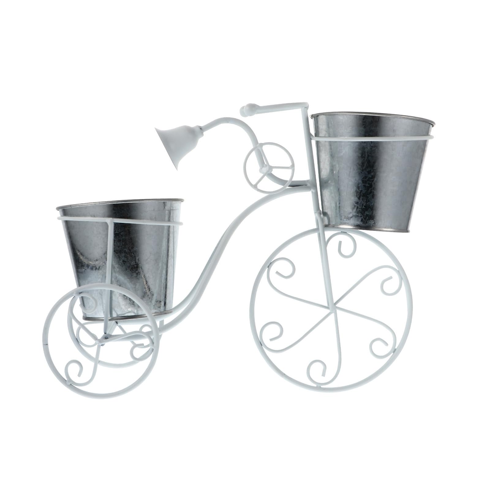 Support de Pot de Fleurs en Fer Blanc avec Finition Soignée Beavorty
