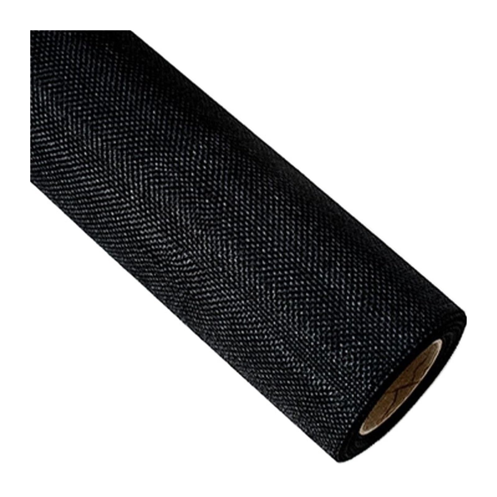 Parches autoadhesivos de tela de lino, Parches de reparación tela lino, autoadhesivos, multicolor, varios tamaños(Black 450x1500mm)