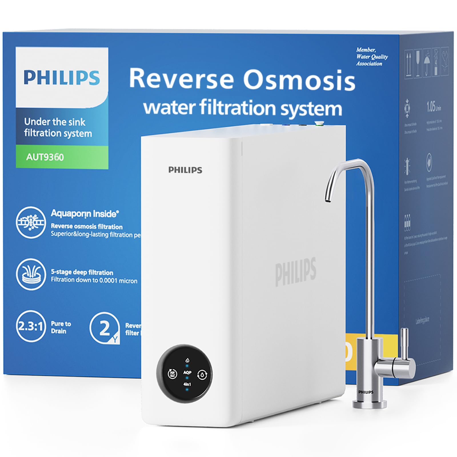 Tankless Reverse Osmosis System, 600 GPD, Self-Cleaning RO System | 2.3:1 Pure to Drain,…