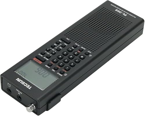 Miniatura 3 de Tecsun Digital PL368 Radio de banda mundial AMFMLWSW con receptor de banda lateral único (negro)