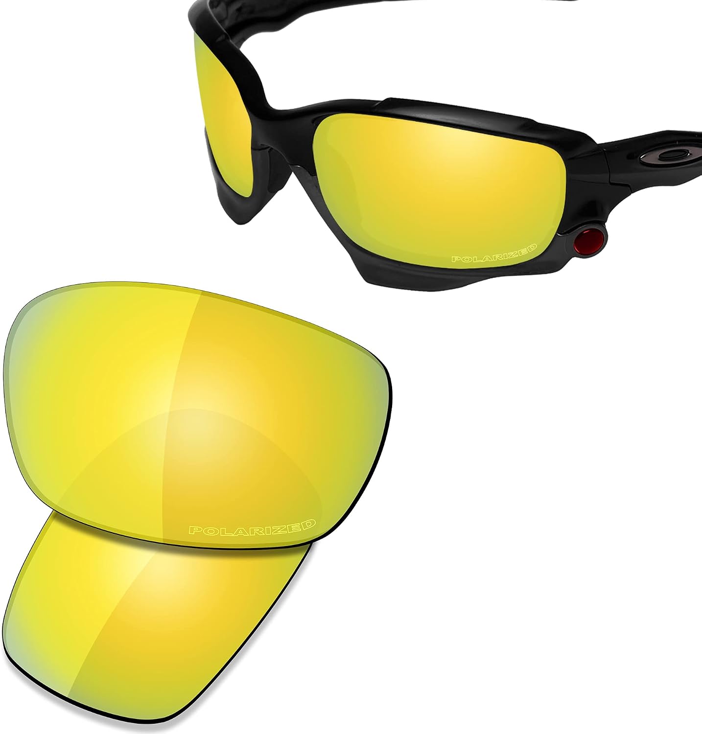 SAUCER Premium Replacement Lenses & Rubber Kits for Oakley Jawbone Racing Jacket | Jawbone Racing Jacket Low Bridge Fit