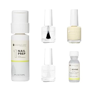 Dazzle Dry Full System Kit - Sundress - A light, pastel, buttery yellow. Full coverage cream. 5 Piece Kit