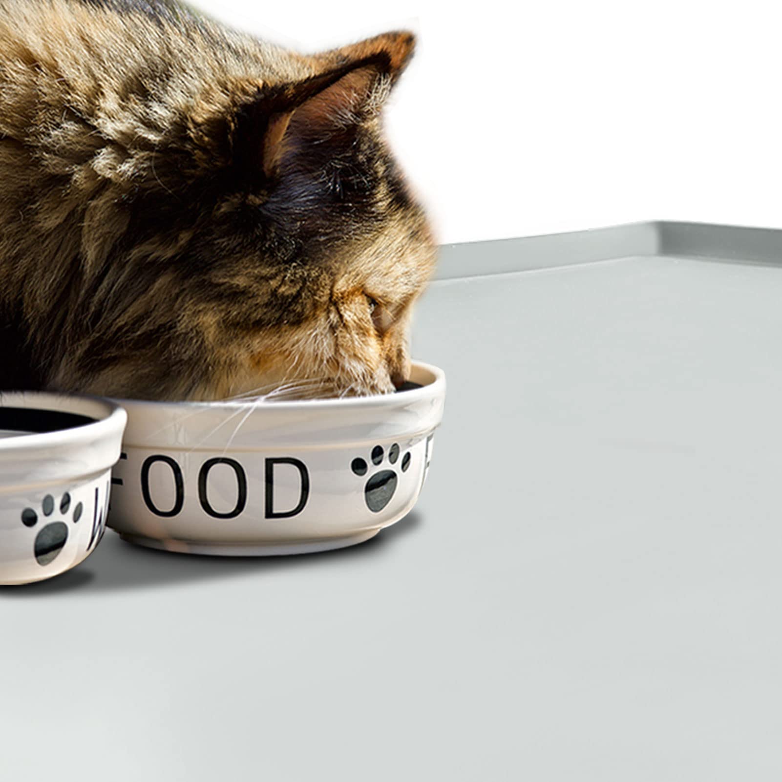 Hundefuttermatte, wasserdichtes Silikon-Futtertablett für Hunde und Katzen, rutschfeste Futternapf-Matten, Größe: 47x29.2 cm, 1.5 cm, 61x40.6 cm, 81.3x61 cm, 2.5 cm erhöhter Rand