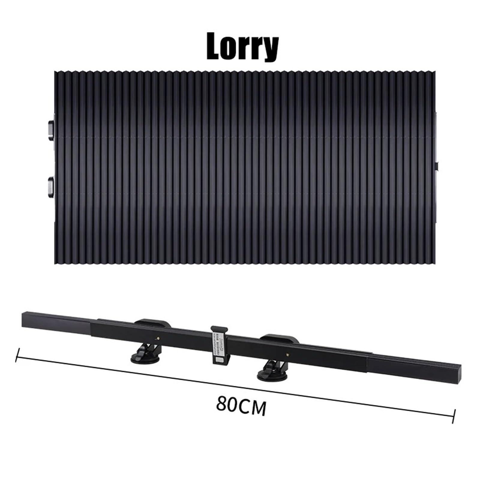 Parasol retráctil para Parabrisas de Coche con ventosas, Plegable para Ventanas Delanteras y traseras, con protección UV para Verano (80 cm - Camión)