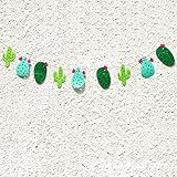 BESTOYARD Cactus Party Banner Fabric Garland Banner for Tropical Party Birthday Party Festival Decoration