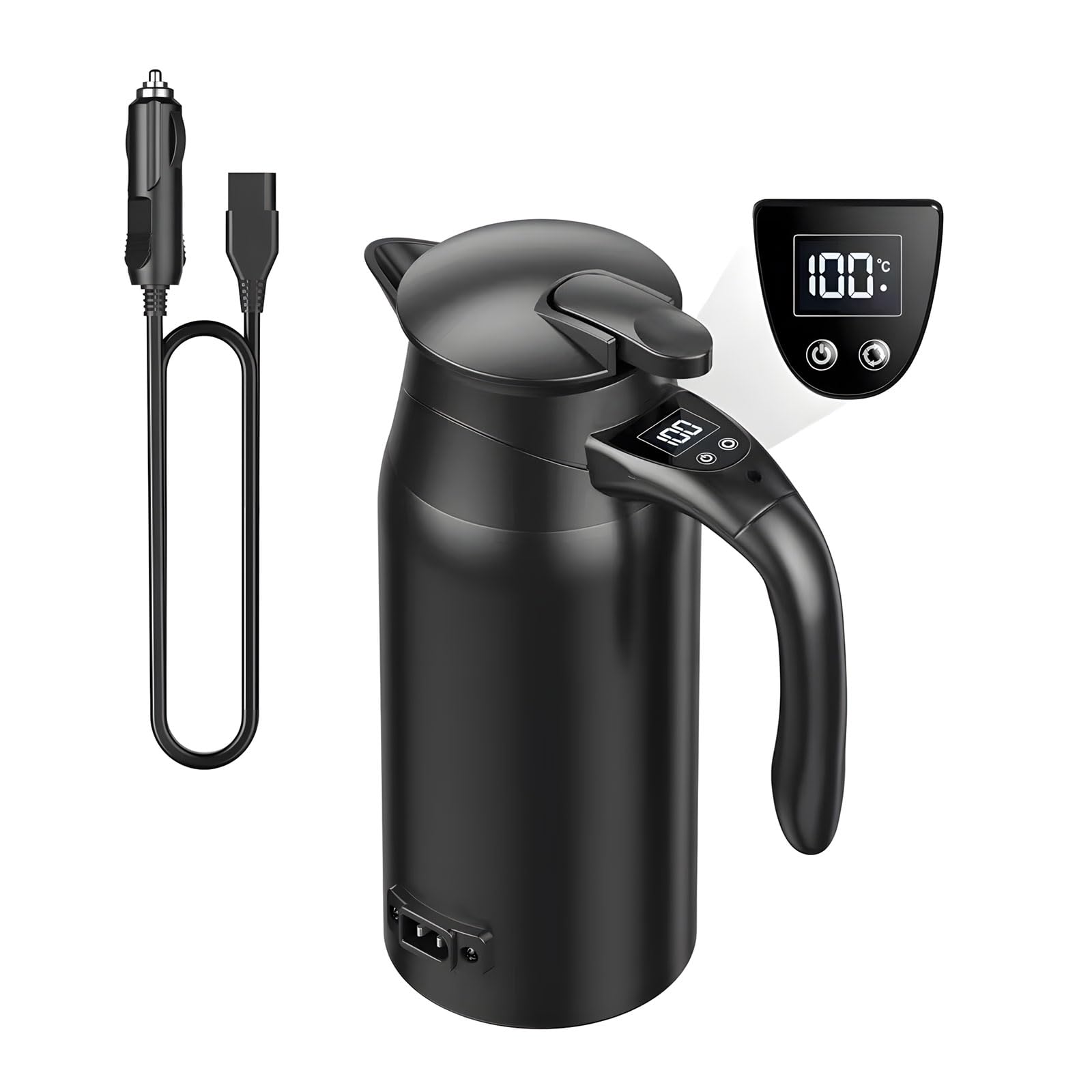 Calentador de coche de acero inoxidable 12V 24V de 800ml con pantalla digital 8
