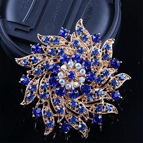 VALICLUD Herzbrosche Golden - Elegante Anstecknadel Für Schals, Mäntel & Outfits