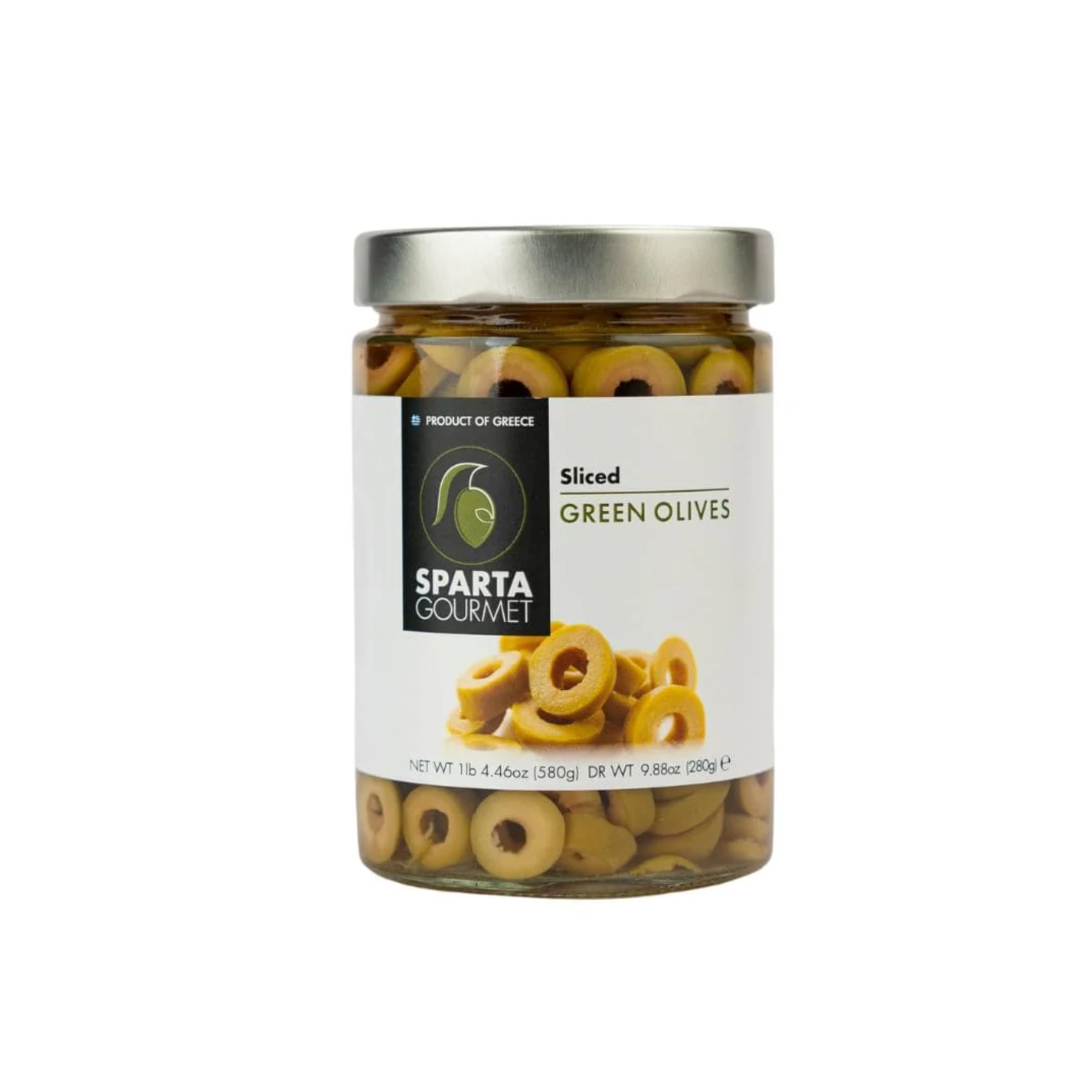 Sparta Gourmet Green Sliced Olives 580 gm (Product of Greece) | Pizza and Pasta Topping | Vegan & Non-GMO Verified-image-8