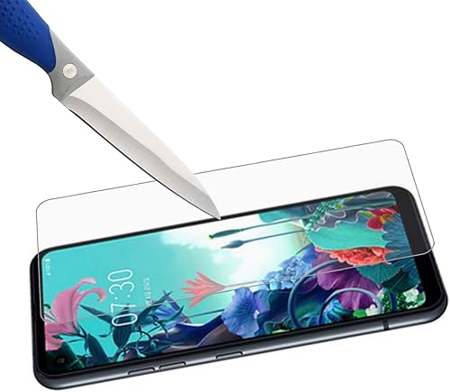 Miniatura 5 de Mr.Shield Paquete de 3 Protector de pantalla diseñado para LG Q70 vidrio templado vidrio japonés con dureza 9H con reemplazo de por vida