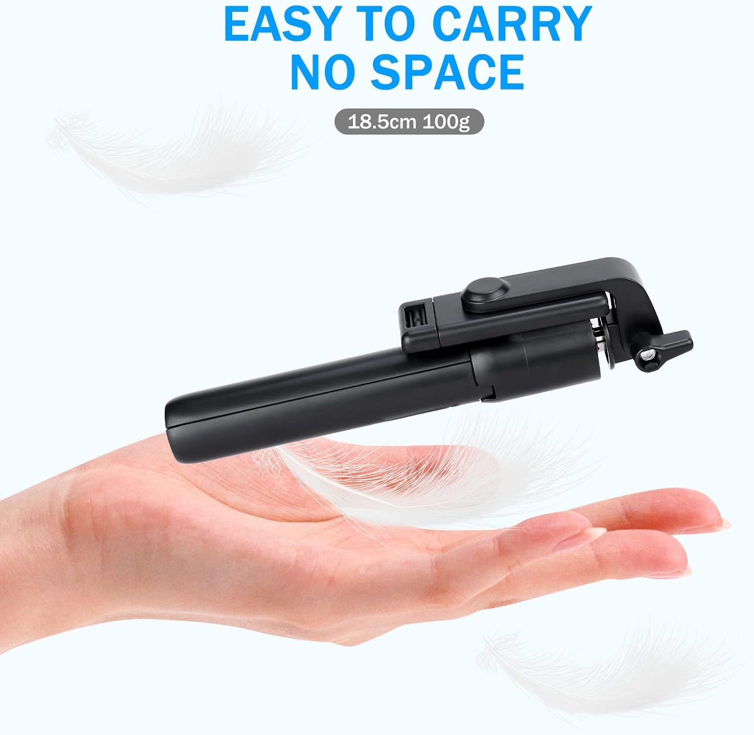 SOOPII 3-in-1 Selfie Stick with Bluetooth Remote, Foldable Tripod Stand, Compact & Extendable Upto 70 cm / 27.5 inches Mobile Stand Holder for iPhone and Android Devices — Amazon image 14