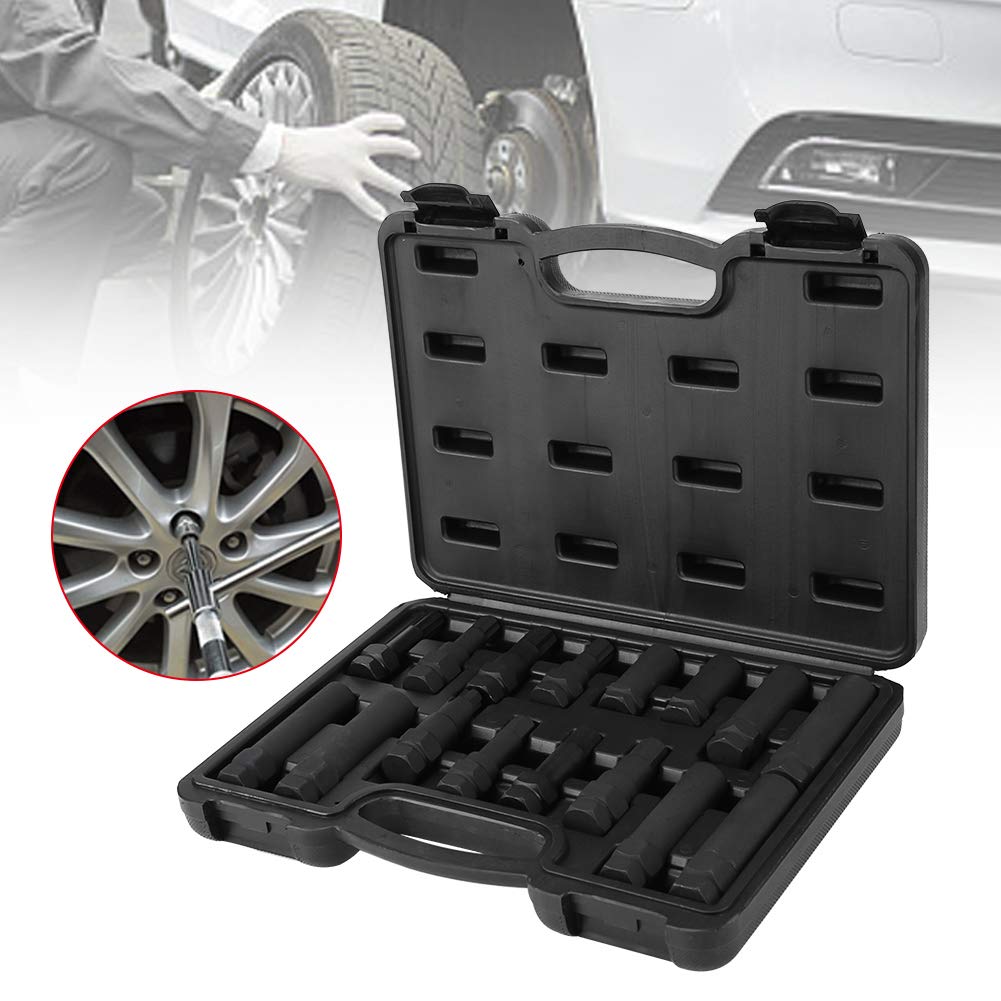 Buy 16 pcs Universal Car Wheel Locking Lug Nut Master Set Lock Key