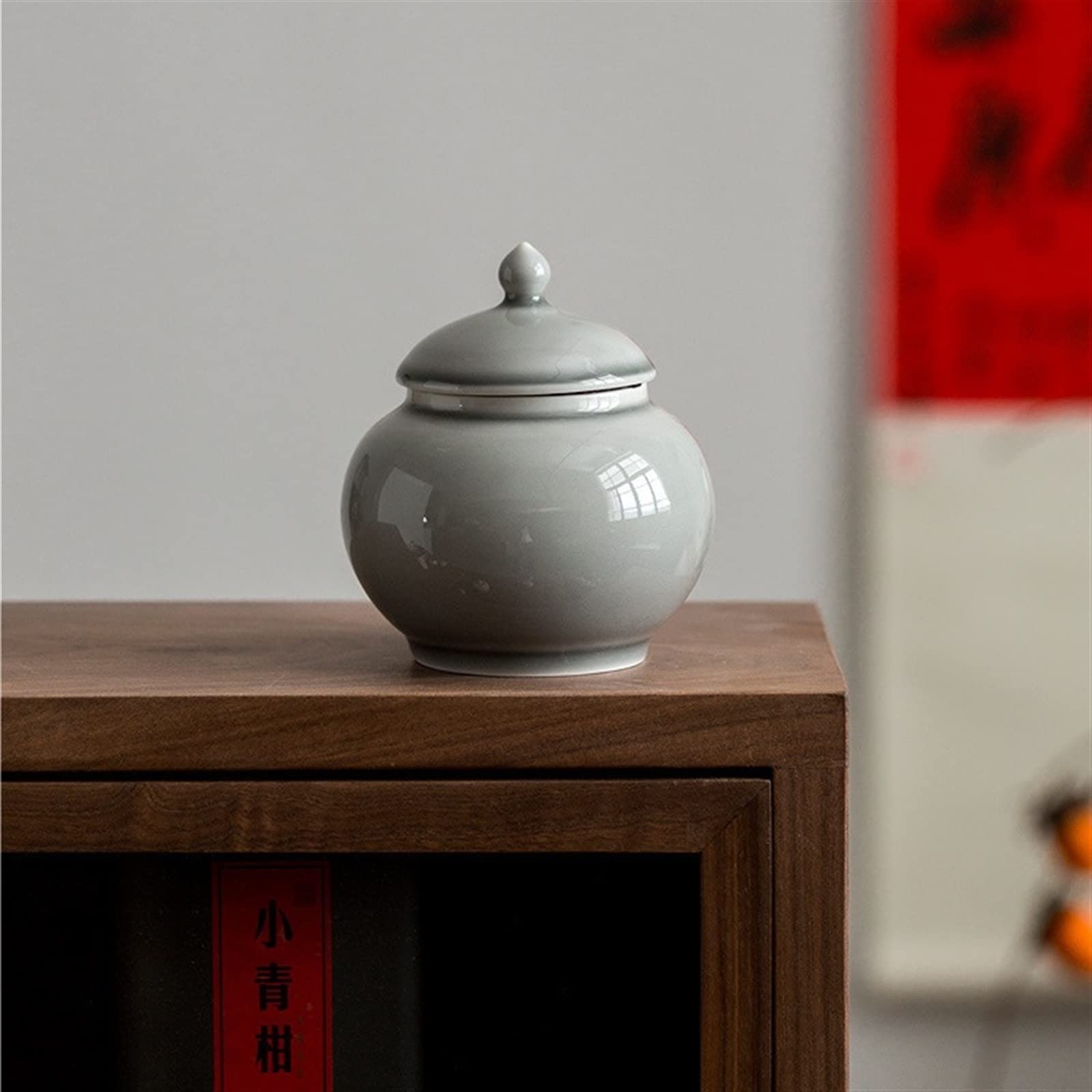 Rangement Cuisine Chase Chic Sucrier Céramique 250ml Avec Couvercle Bois Et Cuillère - Pot à Épices Design Pour Cuisine Sucrier Design Moderne