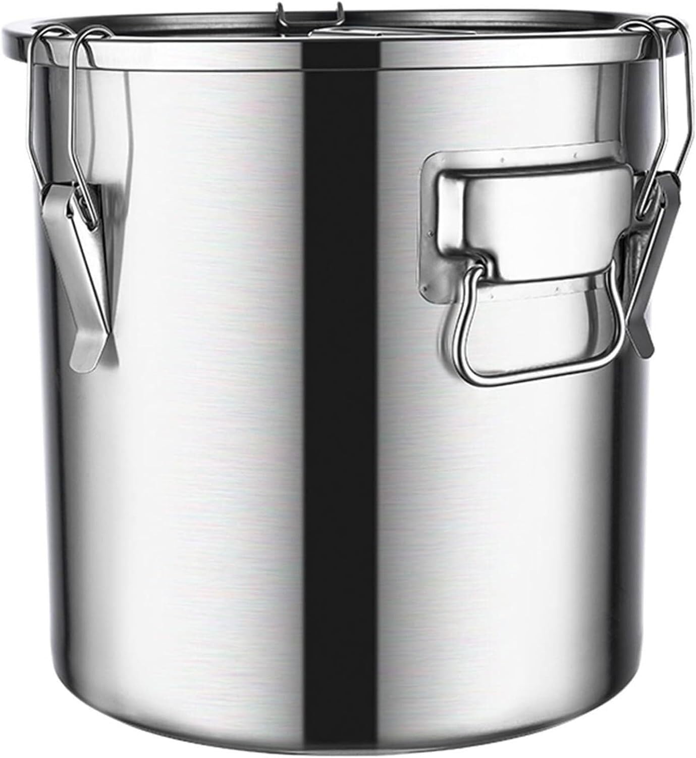304 Stainless Steel Airtight Canister with Lid for Flour Dog Food Storage