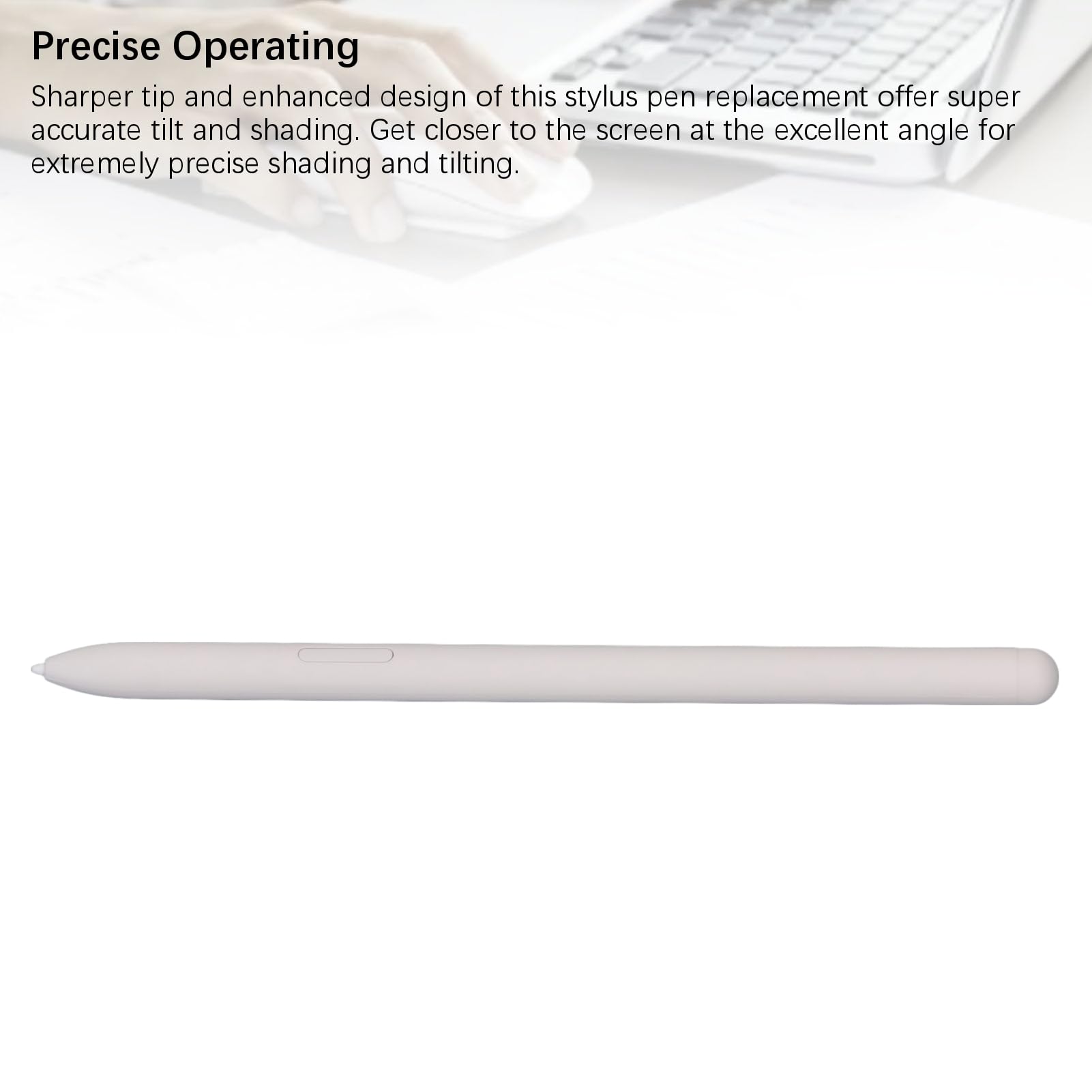 4096 Nivel de Presión Tablet Stylus Pen Función Magnética de Alta Sensibilidad para Tab S9 FE S9 FE+ Plus Dibujo y Toma de Notas (Blanco)