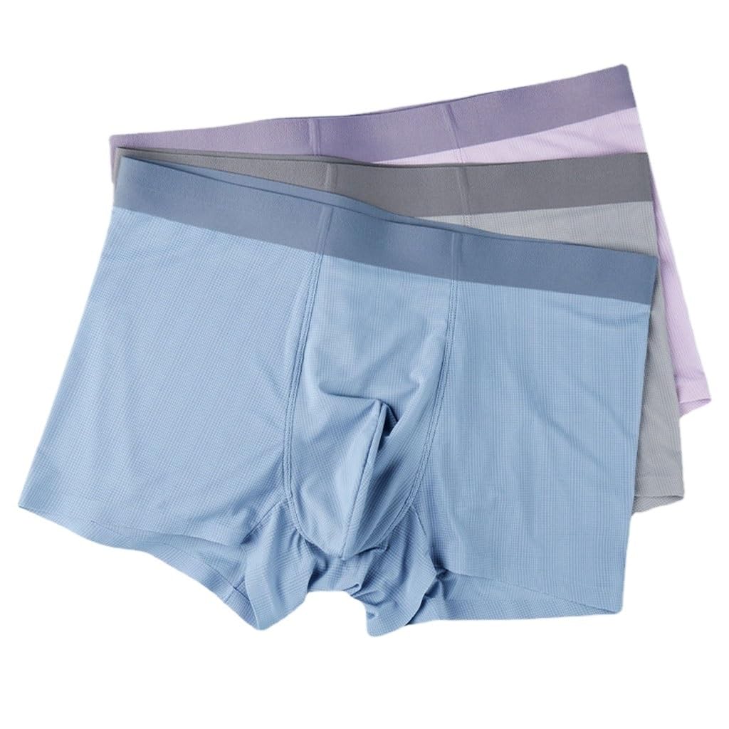 Sous-vêtements de sport d'été en soie glacée, caleçon invisible pour pantalon ajusté