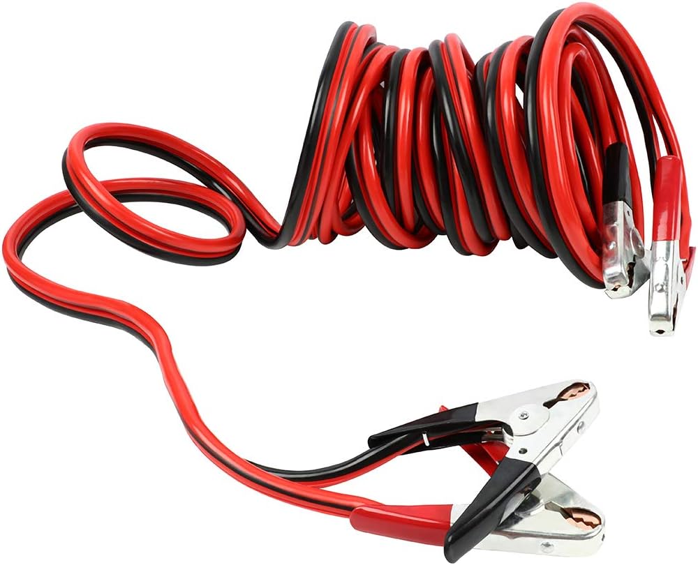 cciyu Jumper Cables for Car Battery 1 Gauge 30FT, Auto Heavy Duty Cable for Emergency, Jumper Cable with Tire Repair Kit, for Larger Truck Farm Equipment Diesel Trucks SUVs & More