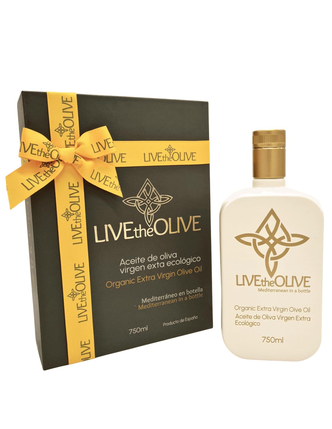 LIVEtheOLIVE | Oliwa z oliwek z pierwszego tłoczenia ekstra odmiana rumianku kapański - pudełko upominkowe 750 ml