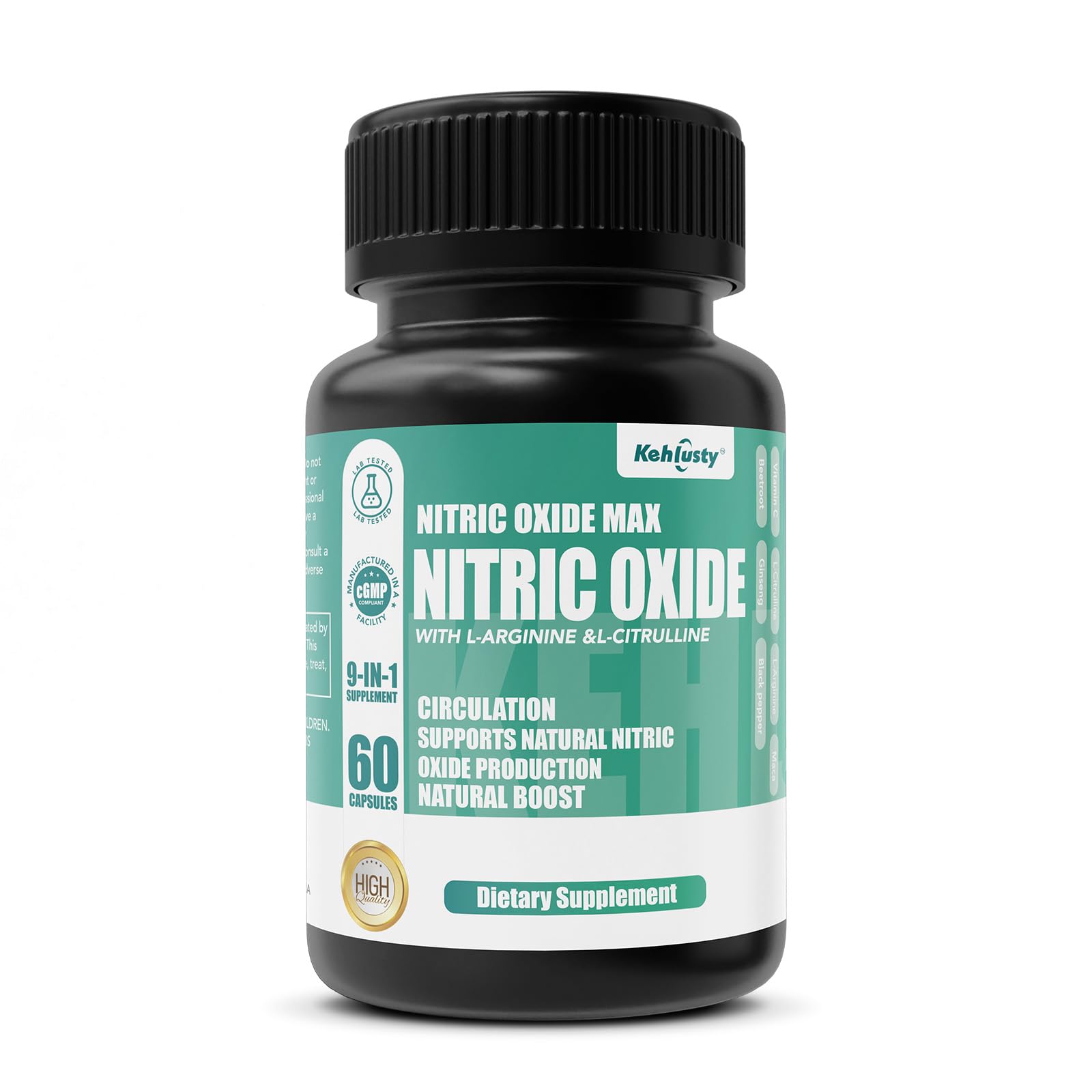 Nitric Oxide Booster Supplements for Men, 60 capsuals