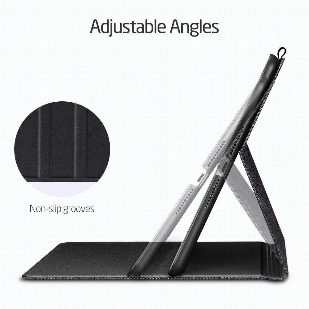 ESR for iPad Mini 5 Case 7.9" 2019 [A2133/A2124/A2126/A2125], Urban Premium Folio Case Book Cover Design, Multi-Angle Viewing Stand, Smart Cover Auto Sleep/Wake for iPad Mini 5th Gen 2019, Charcoal