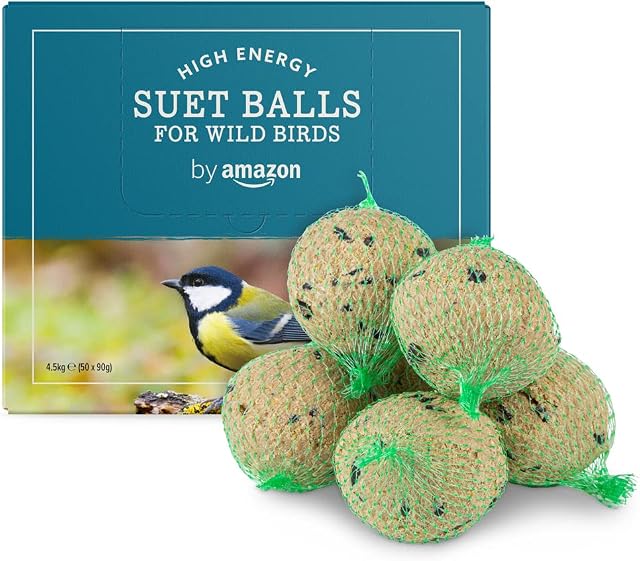 by Amazon - Suet Balls for Wild Birds With Nets, 50 x 90g