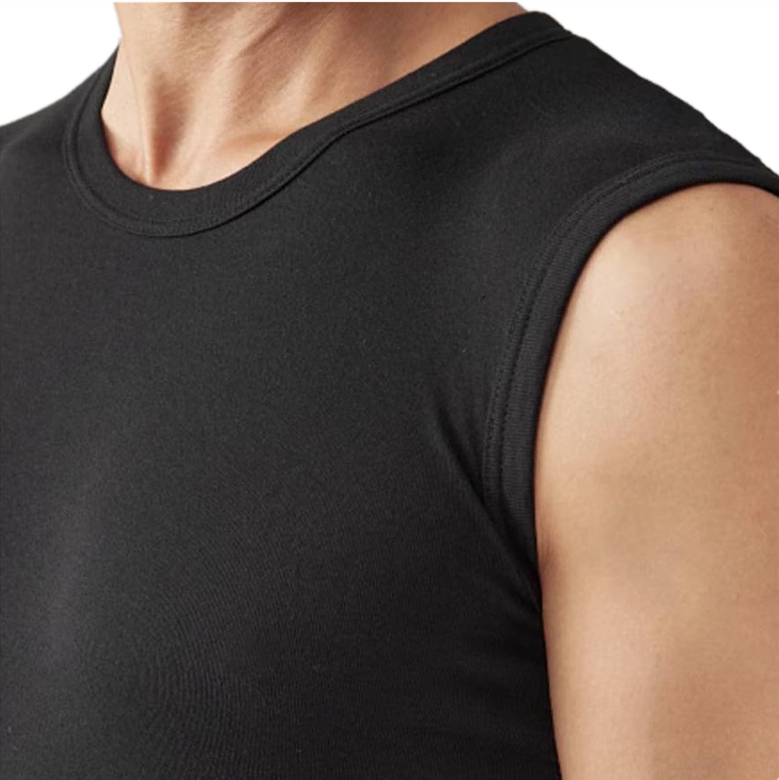 HOTCAT Débardeur Homme 3 Coton Élastique Fitness Débardeur Sport Gym Entraînement Sans Manches