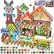 Crifeton Magnetische Bausteine 220 PCS 2CM, Montessori Spielzeug Magnete Kinder, Magnetische Bauwelt Geburtstag Geschenk ab 3 4 5 6 7 8 9 10 11 12 Jungen Mädchen