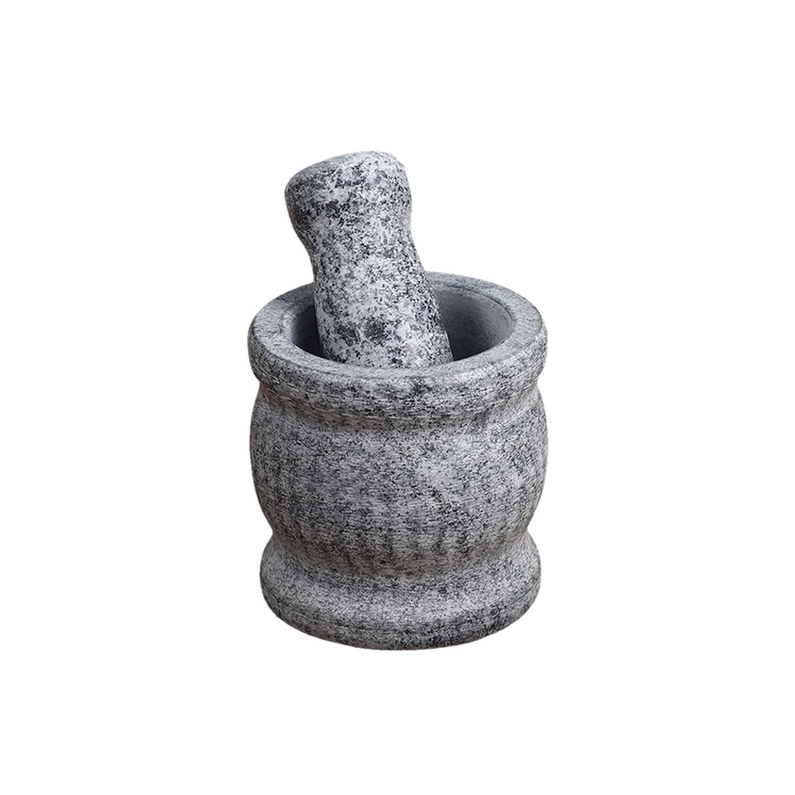 pilon et mortier Ensemble mortier et pilon – Granite lourd non poli for des performances améliorées un aspect organique