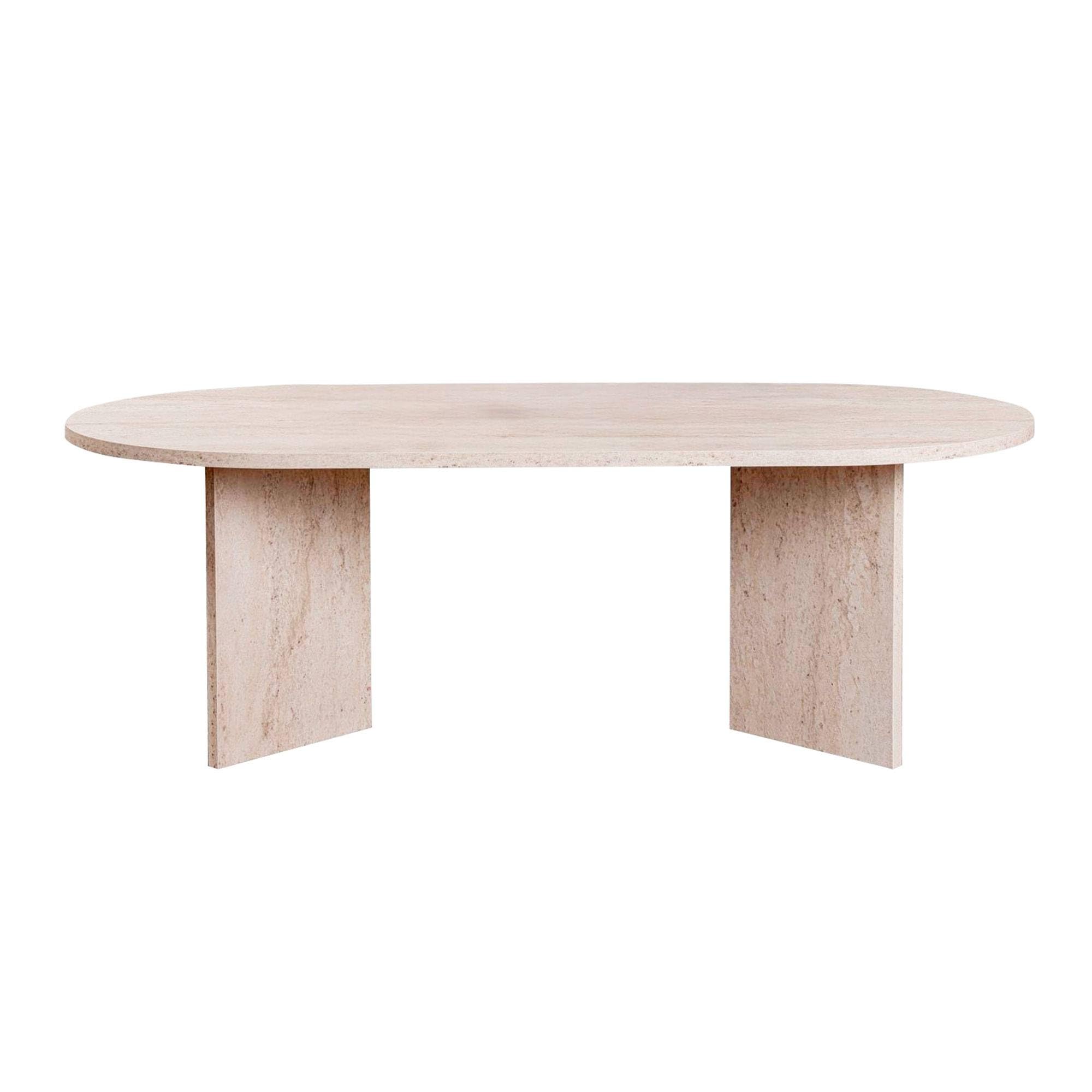 Well Home Mesa de Centro Mindanao 119x60x40cm Acabado travertino, Diseño Moderno y Elegante, Tablero 18mm en melamina, Fácil Montaje