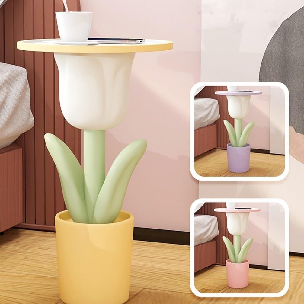 Amazon｜小さなサイドテーブル、クリエイティブチューリップコーヒー