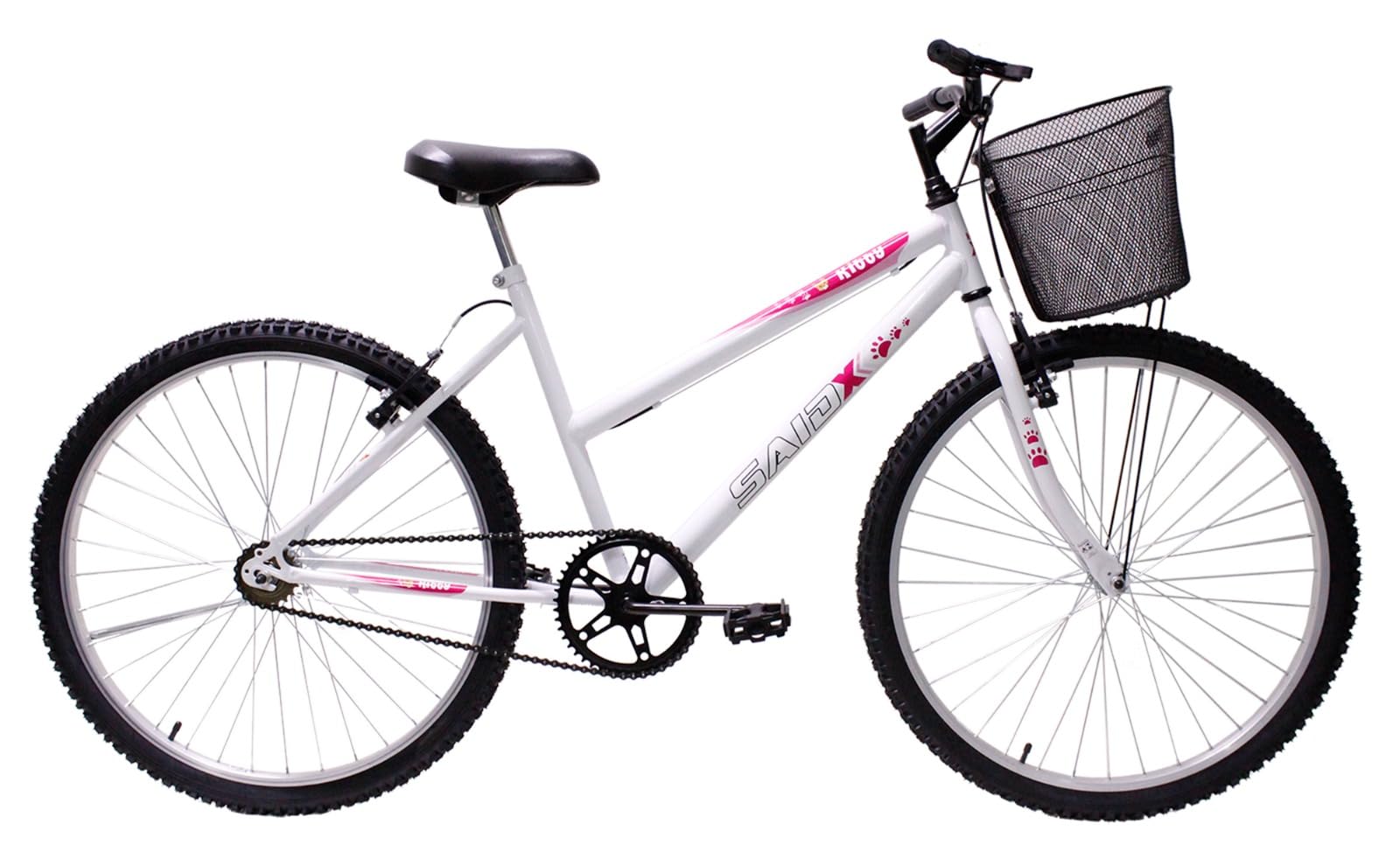Bicicleta de Passeio Saidx Bike Feminina Sem Marchas, Aro 26 Mono