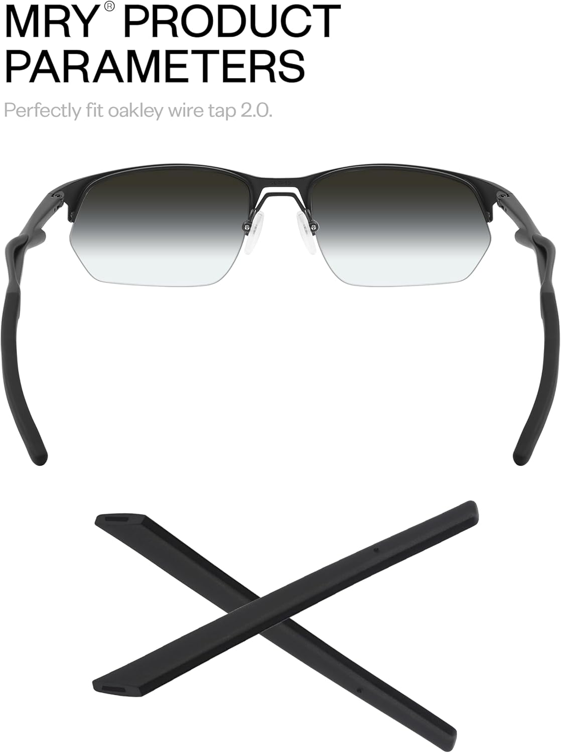 Mryok Replacement Earsocks for Oakley Wire Tap 2.0 OO4145 / Wire Tap 2.0 RX OX5152 Sunglass - Options