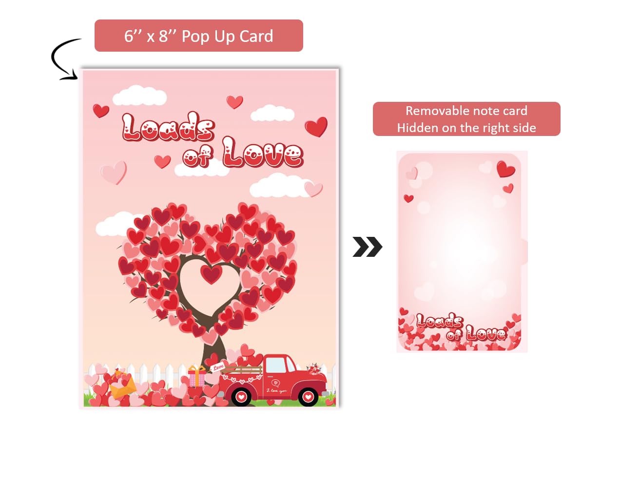 Carte Pop-up 3D Pour Anniversaire, Saint-Valentin, Fête Des Mères