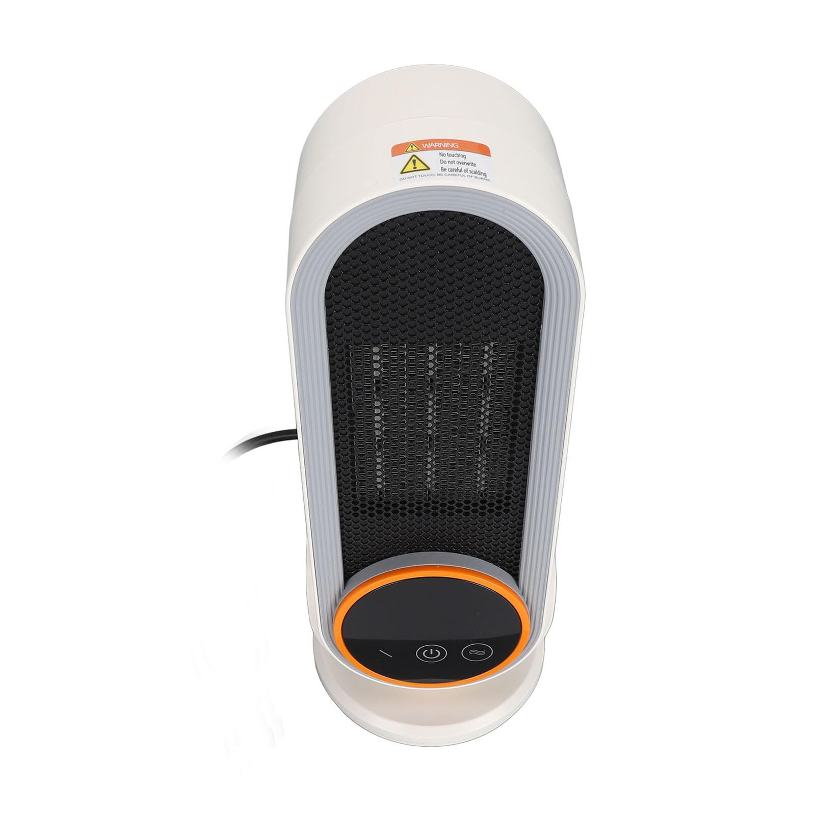 Fdit Calentador Cerámico PTC 1200W con Protección contra Vuelcos y Temporizador Ajustable de Temperatura para Oficina Dormitorio Uso en Escritorio (Enchufe europeo 220V)
