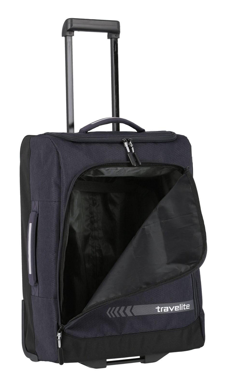 travelite trolley da viaggio con ruote piccolo, KICK OFF, pratico bagaglio a mano trolley per vacanze e sport, 55 cm, 44 litri