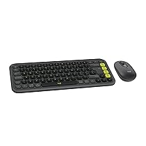 Logitech POP ICON COMBO, kit mouse e tastiera Bluetooth, digitazione comoda, tasti e pulsanti programmabili, clic discreti, Easy-Switch fino a 3 dispositivi, ITA QWERTY – Grafite
