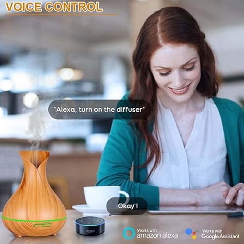 Miniatura 9 de Difusor inalámbrico inteligente de aromaterapia de aceites esenciales, compatible con Alexa y Google Home, aplicación de teléfono y control de voz,
