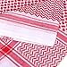 ABOOFAN Mens Cover Shawls Scarf Arabia Headscarf Red and White Arab Shemagh Head Scarf Saudi Headwear