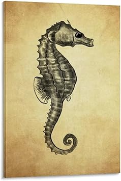 Amazon 部屋の美学のための海の動物の鉛筆画のポスター キャンバスポスター寝室の装飾スポーツ風景オフィスルームの装飾ギフト キャンバスポスター壁アートの装飾リビングルームの寝室の装飾のための絵画の印刷 16x24inch 40x60cm ウォールステッカー オンライン通販