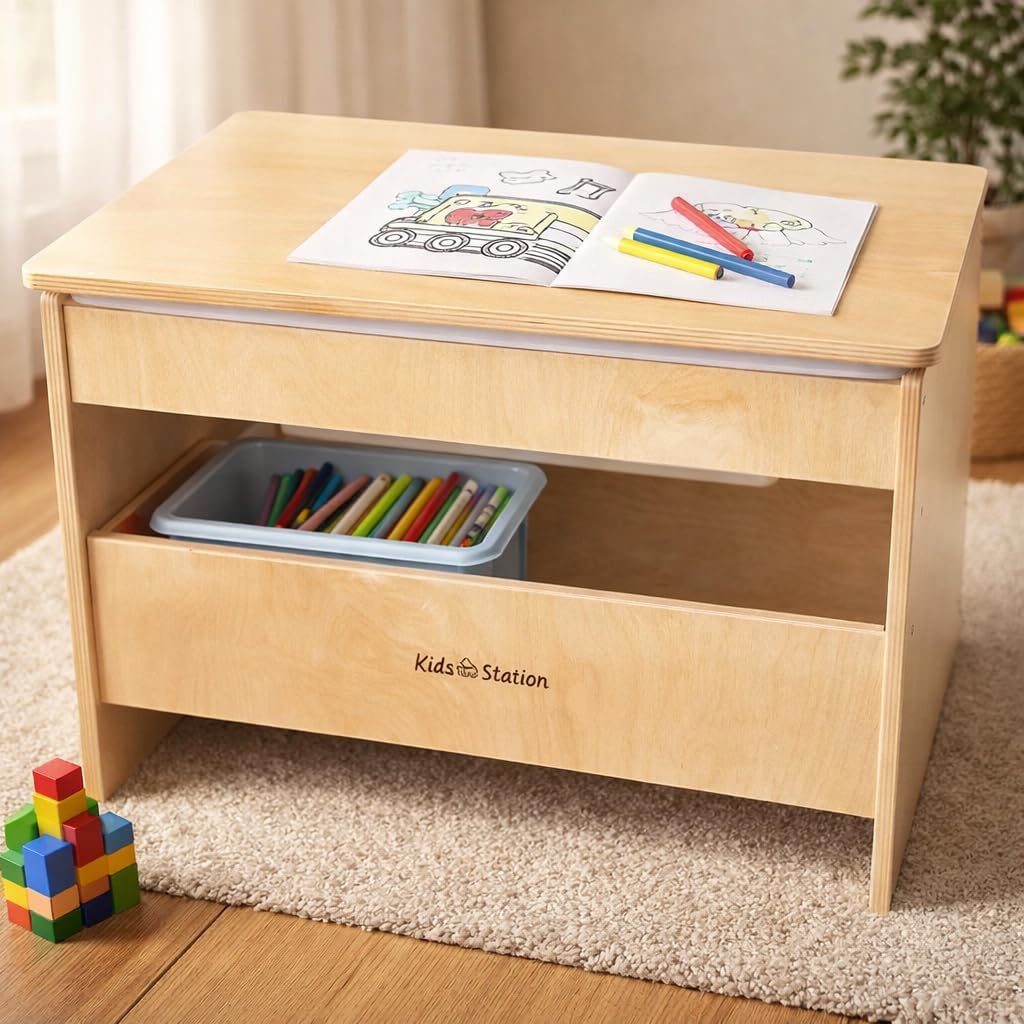 Kids' Station 18" Sensory Table with Lid