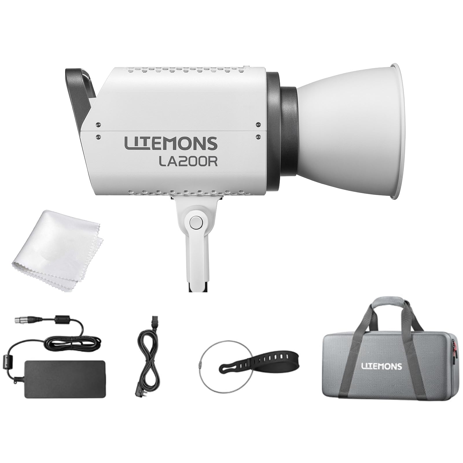 Godox Litemons LA200R RGB COB LED Video Light,1800-10,000K CCT CRI 95+ TLCI 94+, 14 Lighting Effects,Bowens Mount, with G/M Adjustment,Onboard & App Control, NFC Connection,for Live Streaming