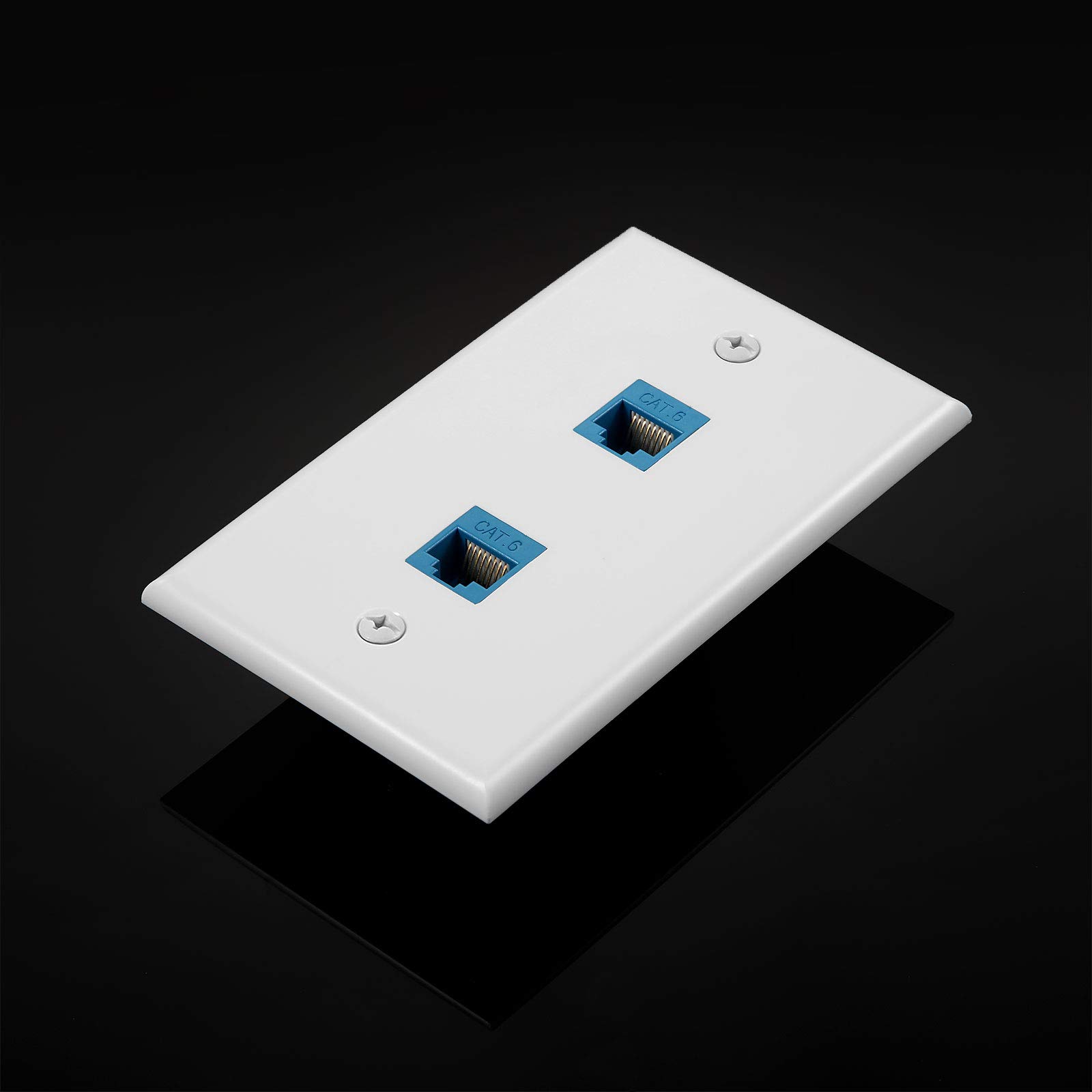 Network Wall Plate 4 Pack Ethernet Wall Plate With Single Port, RJ45 ...