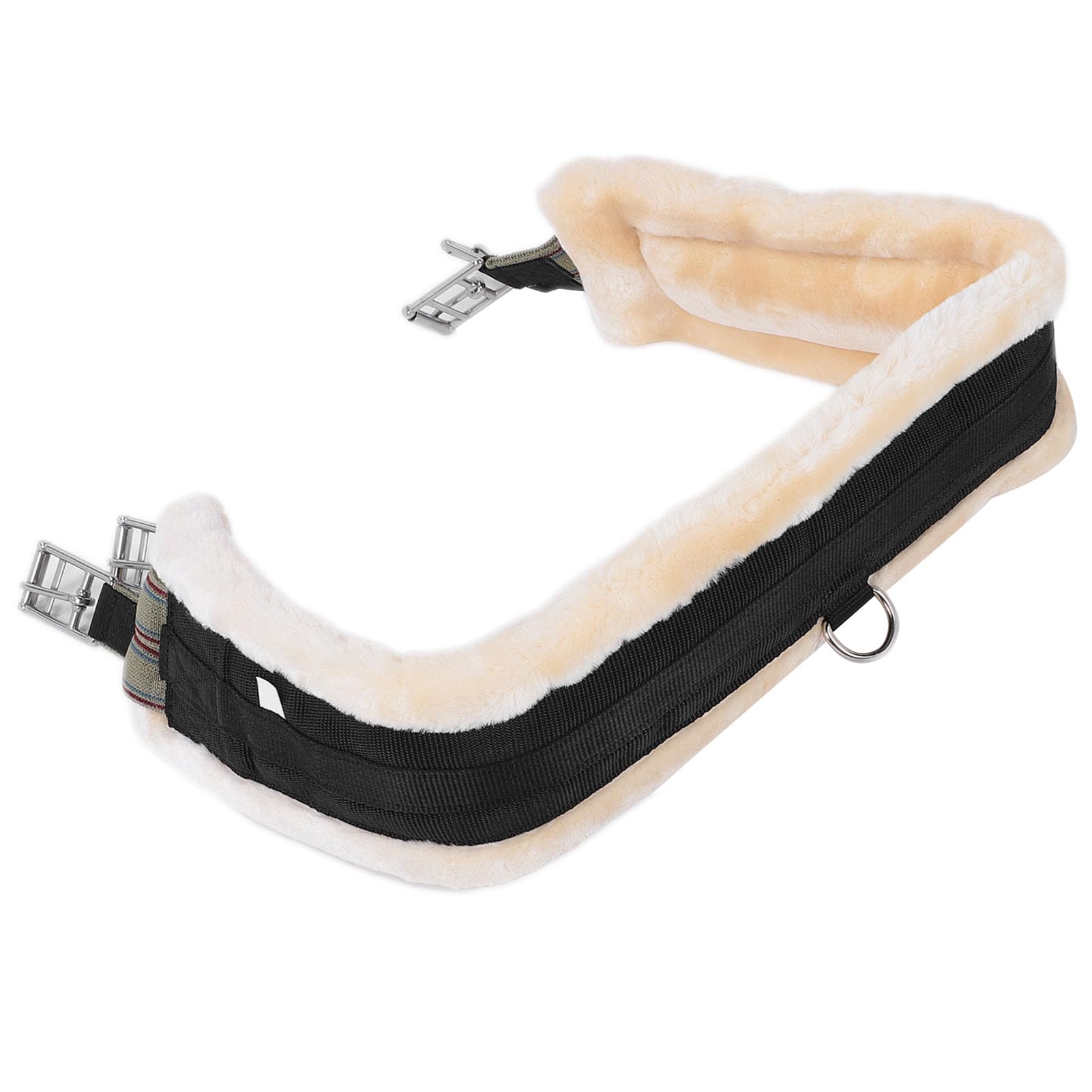 Sottopancia per Sella Inglese Finto Imbottito, sottopancia per Cavalli con Meno Les in Acciaio, attrito per la Guida Quotidiana, sottopancia per Cavallo Compatibile per Sella