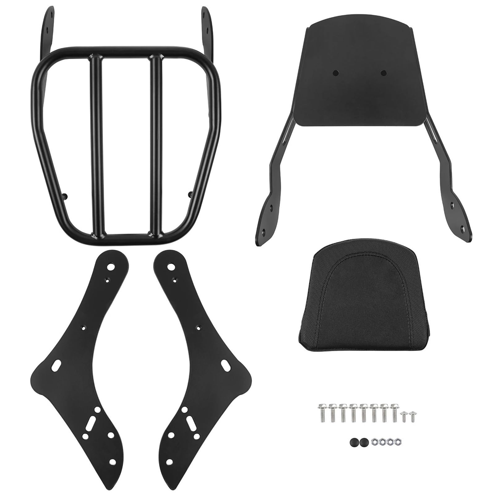 Sissy Bar Amovible Coussinet de Dossier Porte-Bagages arrière pour Moto Kawasaki Vulcan S 650, Dossier de siège Passager EN650 VN650 S650 2015-2024 2021