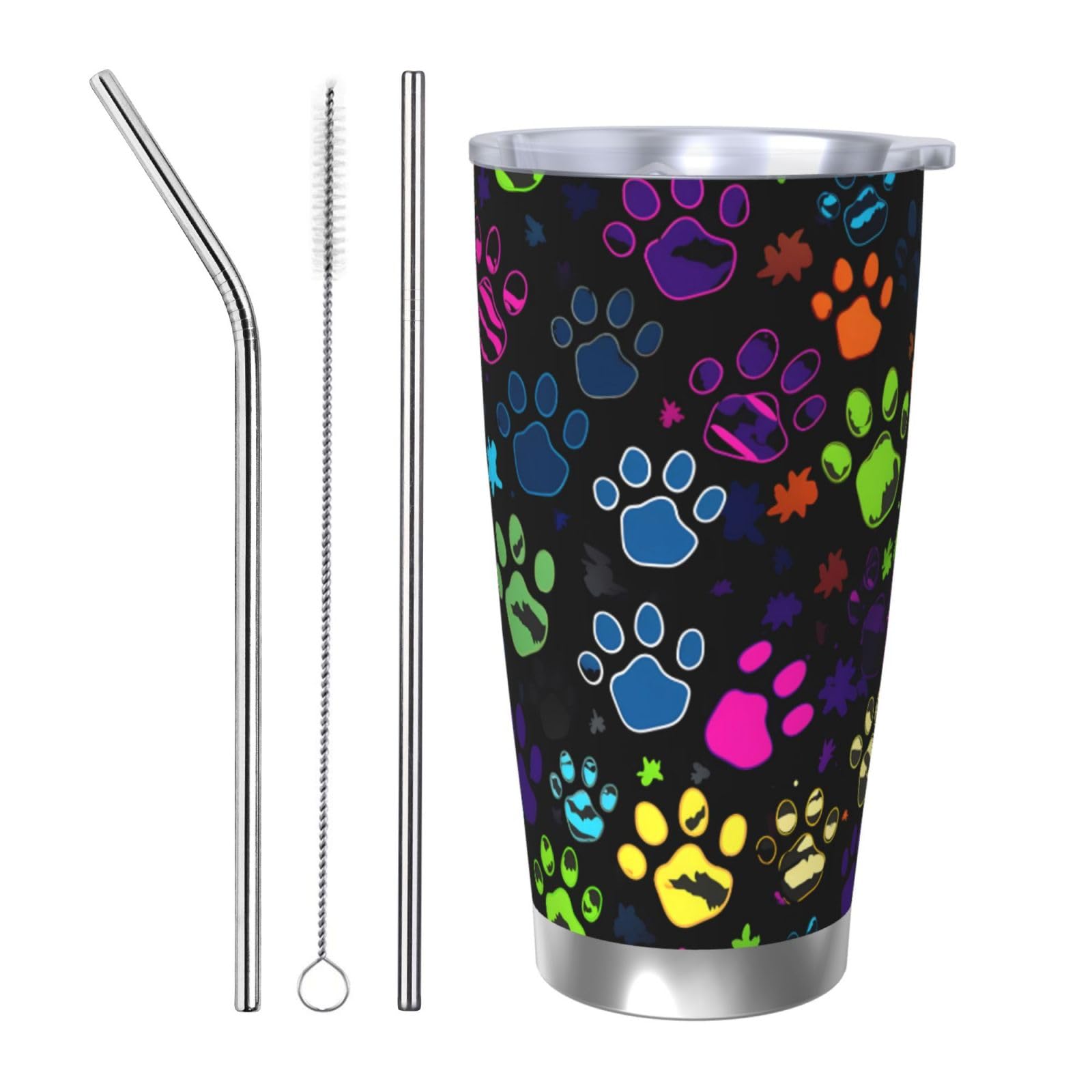 Cadeau anniversaire et mariage original lot de 3 tasses de voyage avec paille